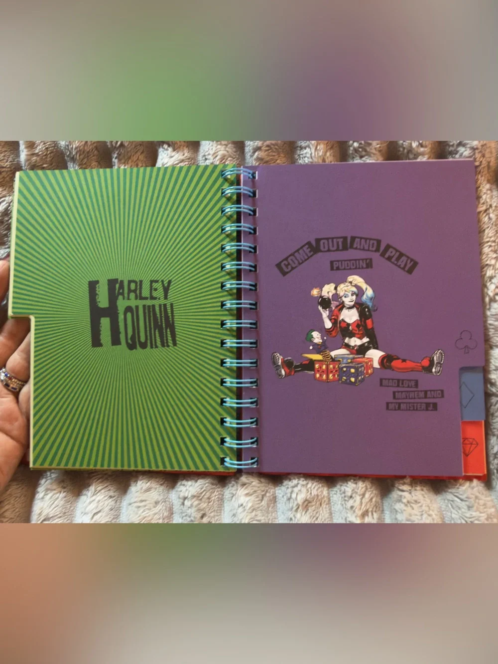 Harley Quinn 'Puddin' Spiral Notebook